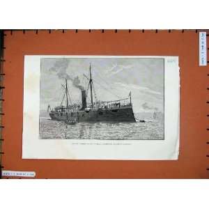   1887 Torpedo Cruiser Fearless Barrow In Furness Ship