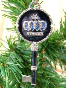 New Black Royal Crown King Key Christmas Tree Ornament  