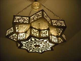 Handmade Moroccan Star Ceiling Light Fixture Chandelier  