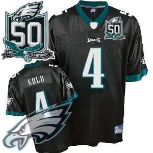  Philadelphia Eagles #4 Kevin Kolb Jersey Black Authentic 