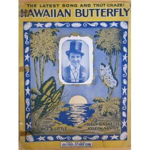  Hawaiian Butterfly. 1918 Sheet Music 