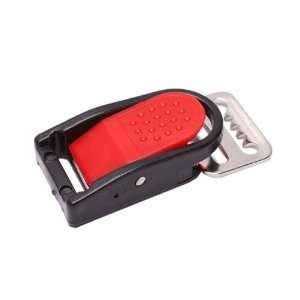   Clip Chin Strap Iron Press Buckle Red with Black