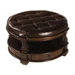   Collection Traditional Round Ottoman Cocktail