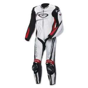  TEKNIC VIOLATOR 1 PC LEATHER RACE SUIT WHITE/RED 42 USA 