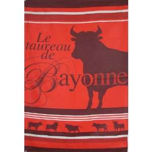  Bayonne Bulls   Jean Vier Jacquard Tea Towel