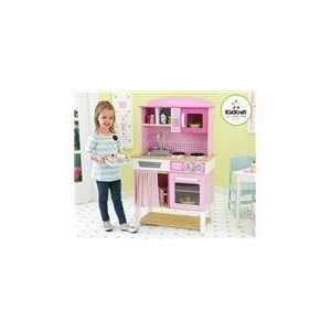  KidKraft Home Cookin Pink Wooden Kitchen Play Set Toys & Games