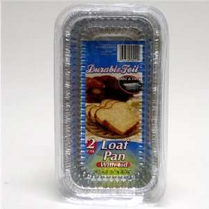  Foil 2 lb Loaf Pan with Lid Case Pack 20