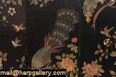 Chinese Coromandel Lacquer 12 Painted Screen  