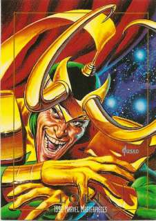 1992 Marvel Masterpieces #50 LOKI Trading Card  