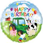   Animals Green John Deere Tractor 18 Birthday PARTY Balloon  