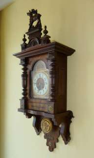 Amazing & Antique Wall Clock Gustav Becker 1875s Rare  