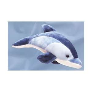  Aqua Dolphin Small Fuzzy Town Plush Toys & Games