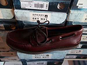 Mens Sperry Lea A/O Burgundy Boatshoe   AWESOME COLOR MUST SEE 