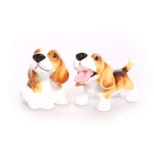  Beagle Hand Crafted Salt & Pepper Shakers
