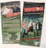 HANSON TOWER RECORDS POSTER + 2005 AUSTRALIA HANDBILL  