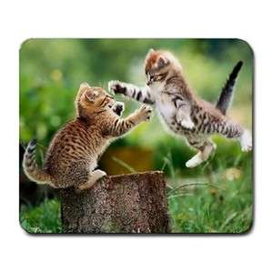 Playful Fighting Kittens Cat Lover Mouse Pad Mousepad  