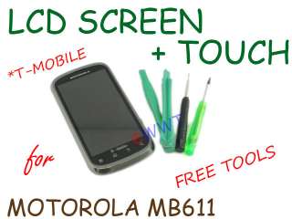 LCD Screen w/ Touch Digitizer+Tool for T Mobile Motorola MB611 Cliq 2 