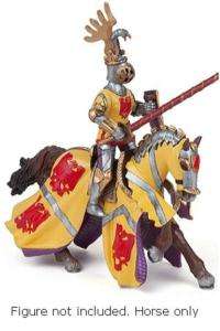 Papo RED KNIGHT HORSE GODEFROY AT TOU Toy 39764 NEW  