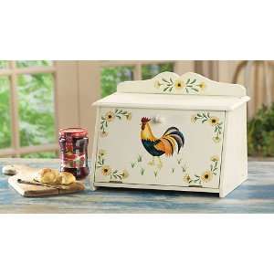  Rooster Sunflower Bread Box 