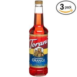 Torani Mandarin Orange, 25.4 Ounce Bottles (Pack of 3)  