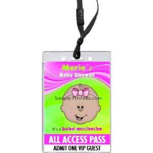  Bebe Muchacha Baby Shower VIP Pass Invitation Health 