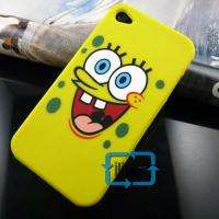 SpongeBob Silicone Back Case For iPhone 4 4G 4th #A644  