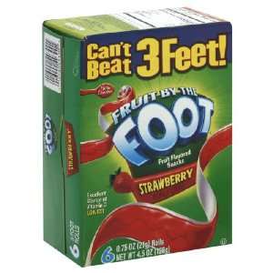 Betty Crocker Fruit By The Foot Strawberry, 6 Count (Pack of 6)