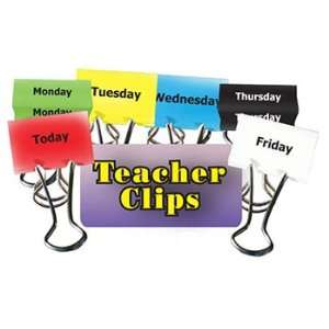 13 Pack TOP NOTCH TEACHER PRODUCTS DAYS OF THE WEEK TEACHER CLIPS 6PK