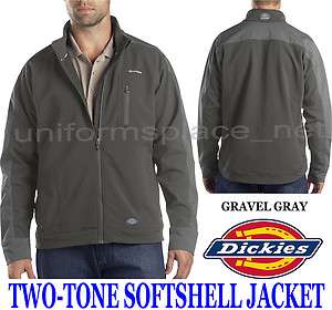 DICKIES JACKET TWO TONE Softshell STORM Jackets TJ560 Color GRAVEL 
