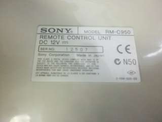 Sony RM C950 Remote Control Unit Camera Controller DXC  