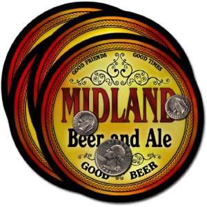  Midland , CO Beer & Ale Coasters   4pk 