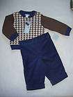   Baby Boy 2pc OUTFIT Sweater Pants Infant Size 3 6 Months NWT
