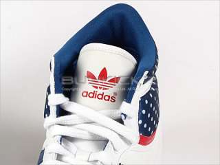 Adidas Top Ten Hi Sleek W White/Lone Blue/Light Scarlet Sports 