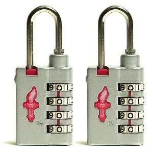 Set of Two 4 Dial Heavy Duty Safeskies TSA Accepted Combination Locks 