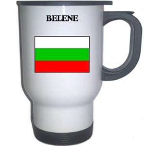  Bulgaria   BELENE White Stainless Steel Mug Everything 