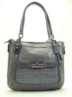 NWT $458 COACH Kristin Spectator leather NS tote shoulder bag gray 