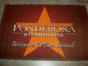 Used 4x6 Ponderosa rug commercial quality rubber backed  