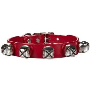   Auburn Leathercrafters Jingle Bell Dog Collar 3/8x12 RED
