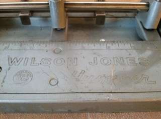 Vintage Wilson Jones Hummer Heavy Duty Metal 3 Hole Punch  