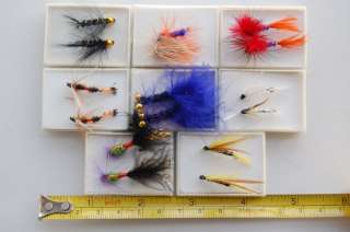   Lures Dry Fly Fishing Flies Hook Hooks Lure Tackle WITH BOX E  