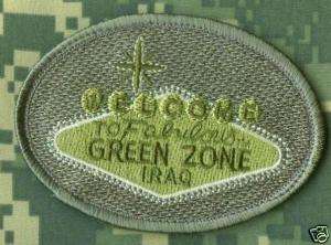 VEGAS WELCOME INFIDEL SIGN GREEN ZONE BAGHDAD PATCH  