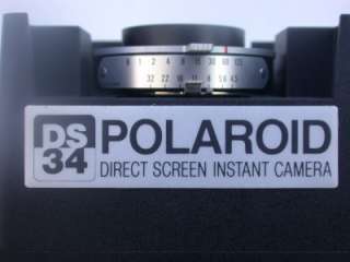 POLAROID DS34 DIRECT SCREEN INSTANT CAMERA COPAL TOMINON 14.5 F105mm 
