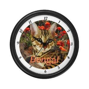 Bengal Kitten 2 Pets Wall Clock by 