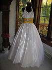 Sugar Girls White Pink Pageant Gown sz 6 EXCLUSIVE  