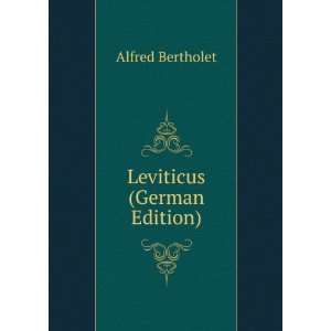  Leviticus (German Edition) Alfred Bertholet Books