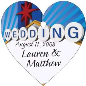 Wedding Favors Las Vegas Wedding Sign Heart Shaped Personalized Thank 