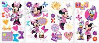 MINNIE MOUSE BOW TIQUE WALL STICKERS Bowtique Decals 034878128672 
