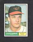 1961 Topps Baseball #125 STEVE BARBER.NEAR MINT