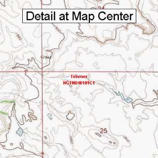  USGS Topographic Quadrangle Map   Timmer, North Dakota 