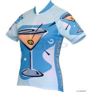   Womens Martini Time Cycling Jersey Blue; SM